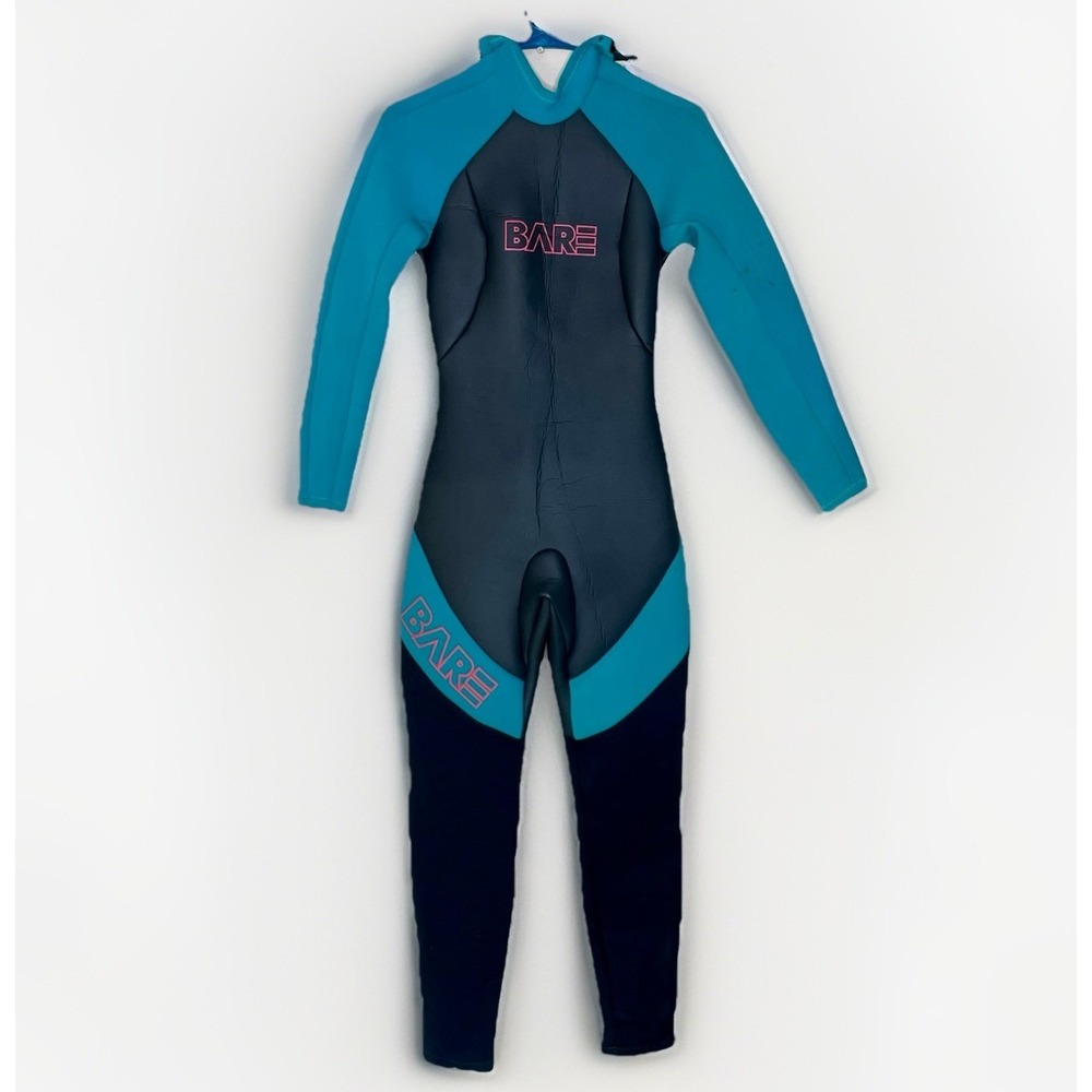 Bare Evoke Women's Medium Full Length Longsleeve Wetsuit Black Aqua Scuba Diving